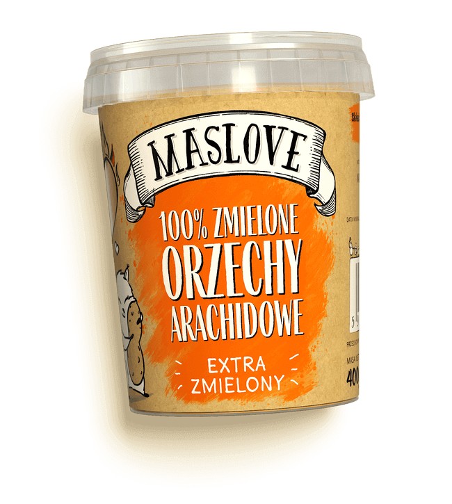 Masło Orzechowe Zdrowe Extra Zmielone 400g